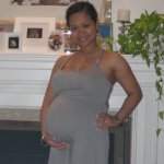 May @ 8 Months Pregnant with Isabella